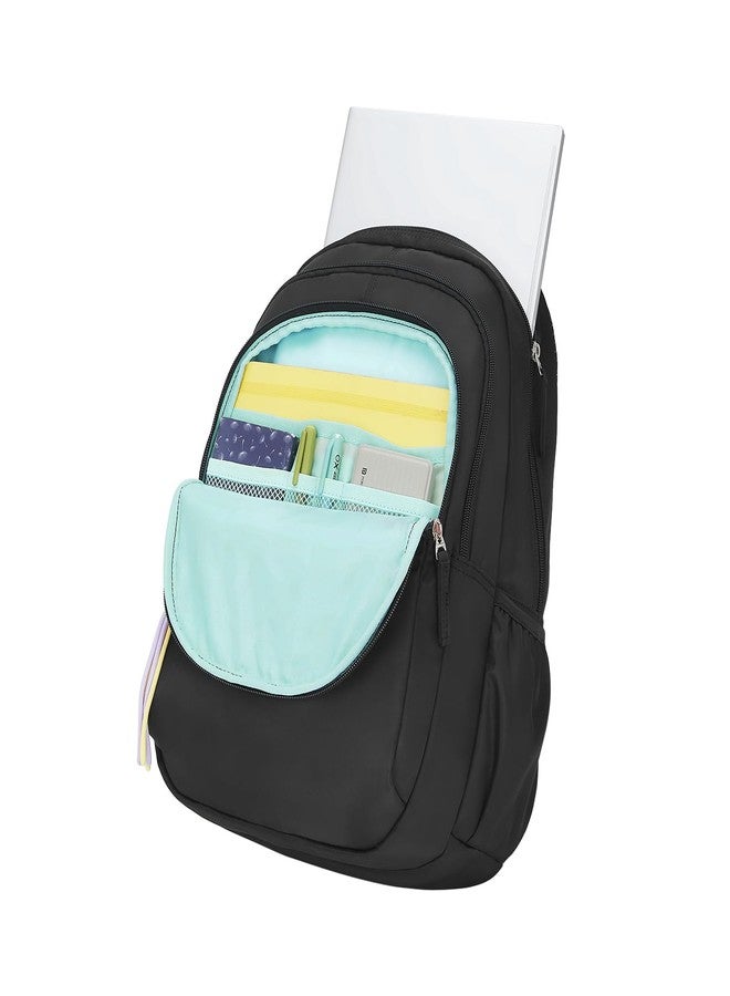 جيني حقيبة ظهر مدرسية جيني كلاستر للبنات | 17 بوصة - 27 لترًا بثلاثة أقسام، خفيفة الوزن مع أكتاف مبطنة | مثالية للكتب، زجاجات المياه، الأدوات المكتبية، علبة الغداء، والأغراض الأساسية - أسود - Image 5